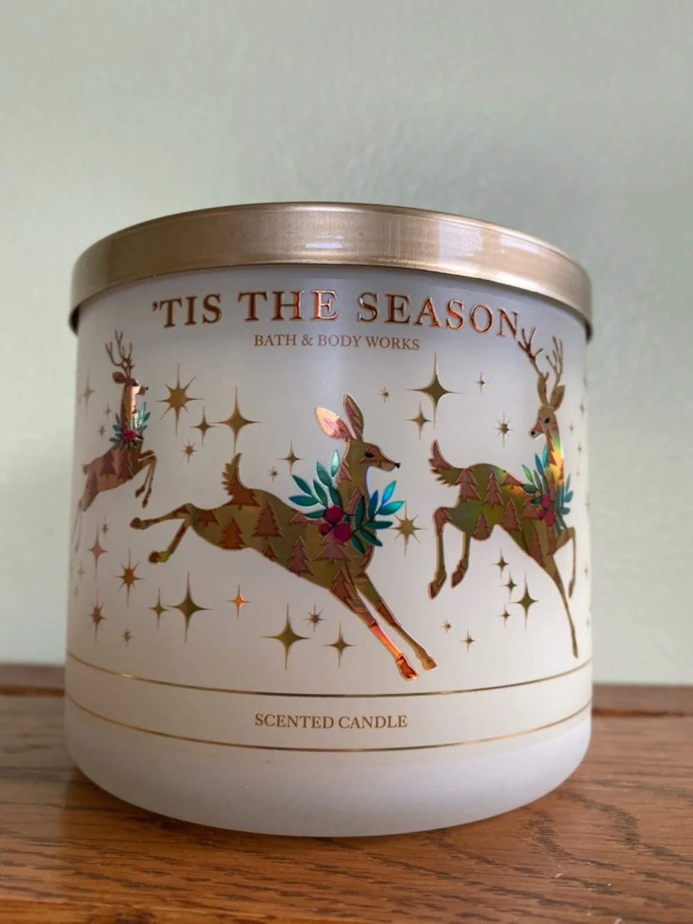 Bath & Body Works 'Tis The Season 3 wick Candle NWT - Picture 3 of 10